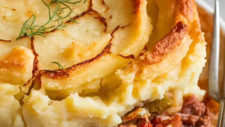 Shepherd's Pie with Garlic Mashed Potato Crust - Featured