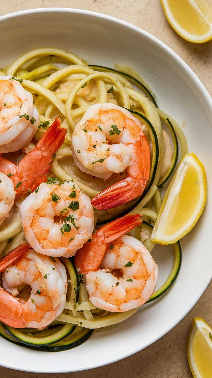 Shrimp Scampi with Zucchini Noodles
