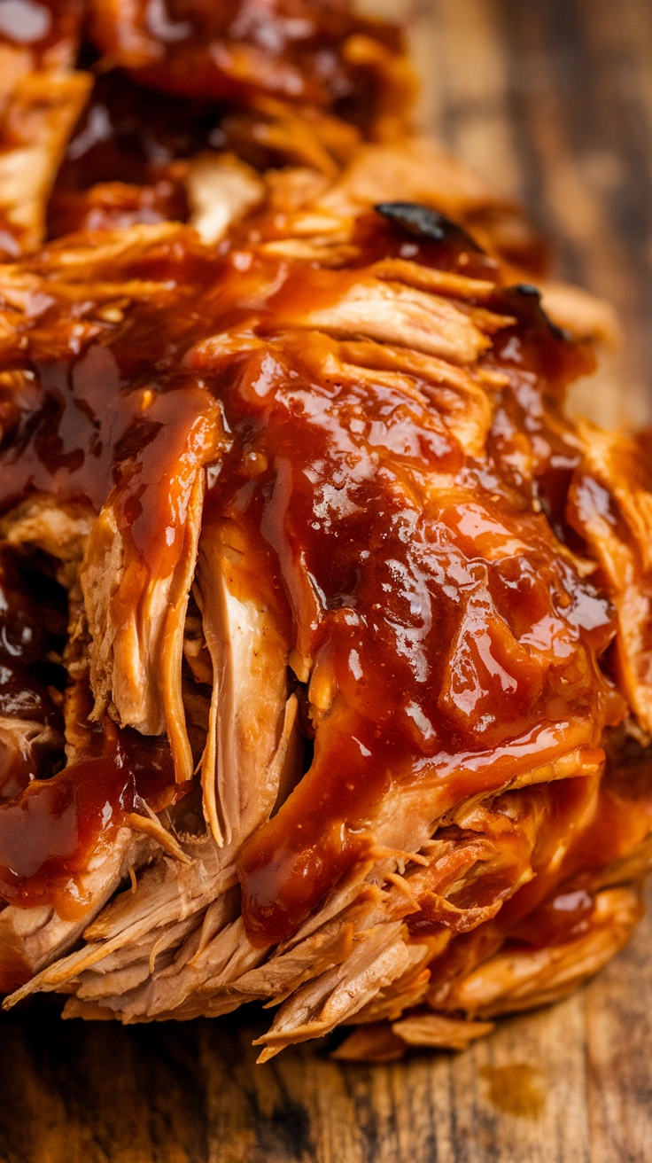 Slow Cooker BBQ Shredded Chicken