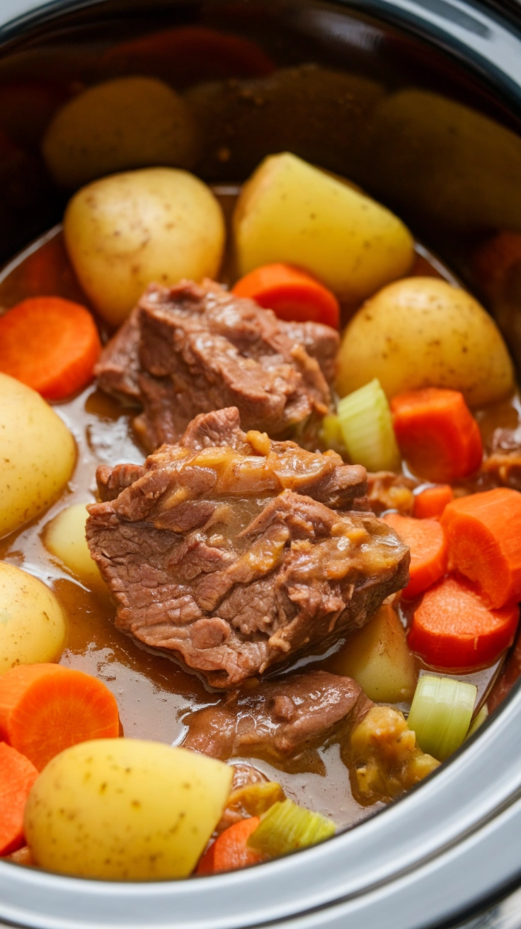Slow Cooker Beef and Potato Stew