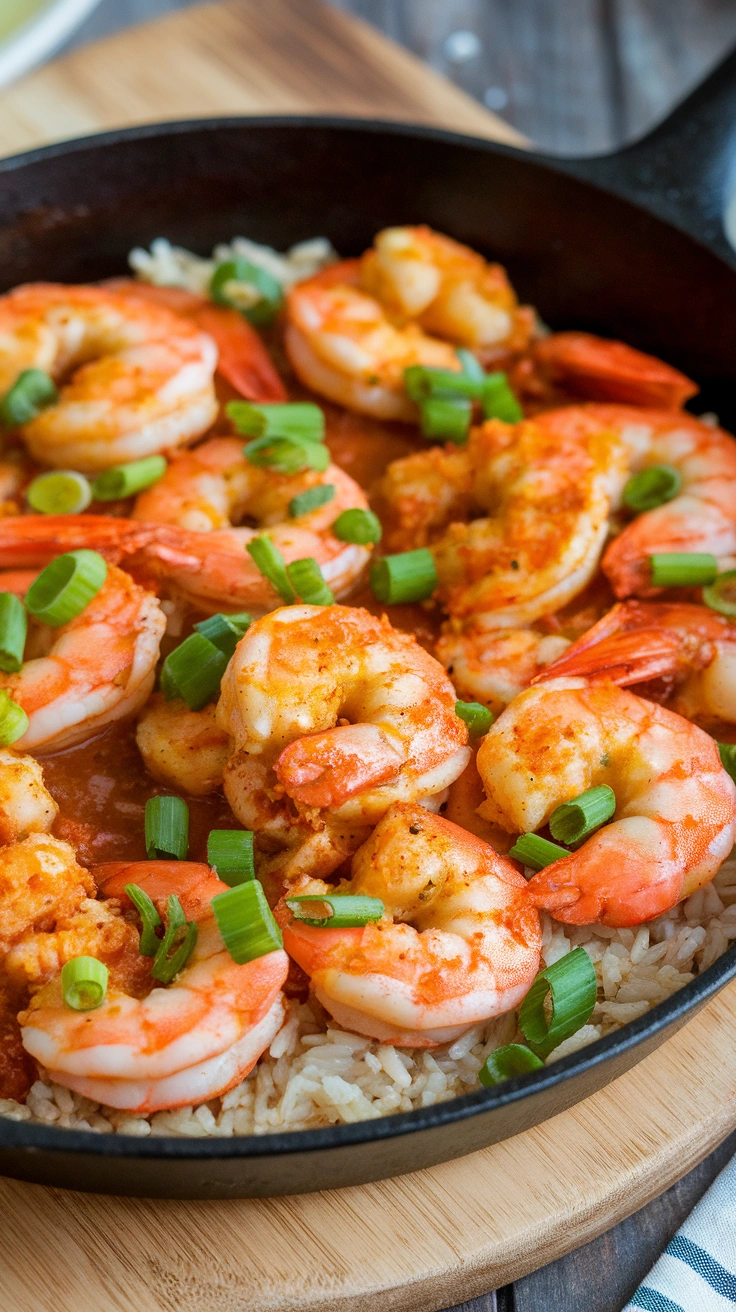 Spicy Cajun Shrimp Skillet