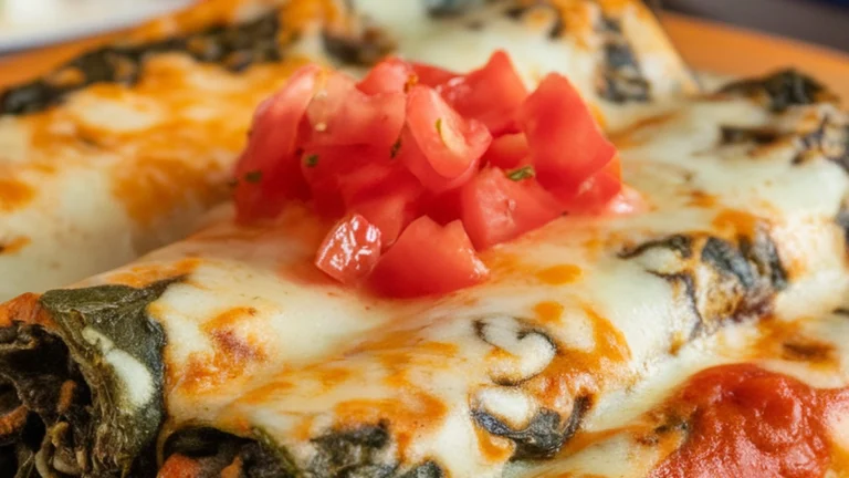 Spinach and Cheese Enchiladas - Featured