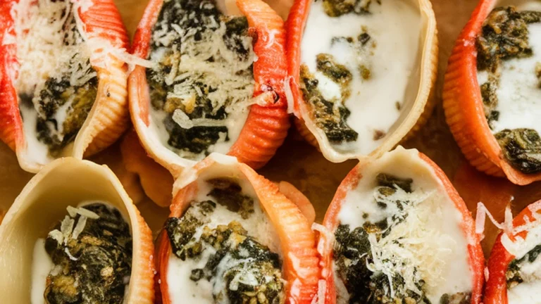 Spinach and Ricotta Stuffed Shells - Featured