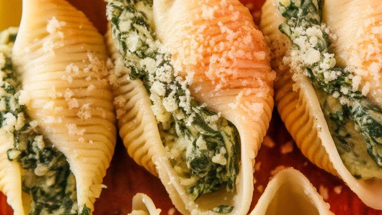 Spinach and Ricotta Stuffed Shells - Featured