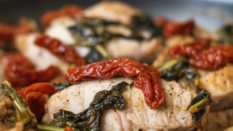 Sun-Dried Tomato and Spinach Chicken - Featured