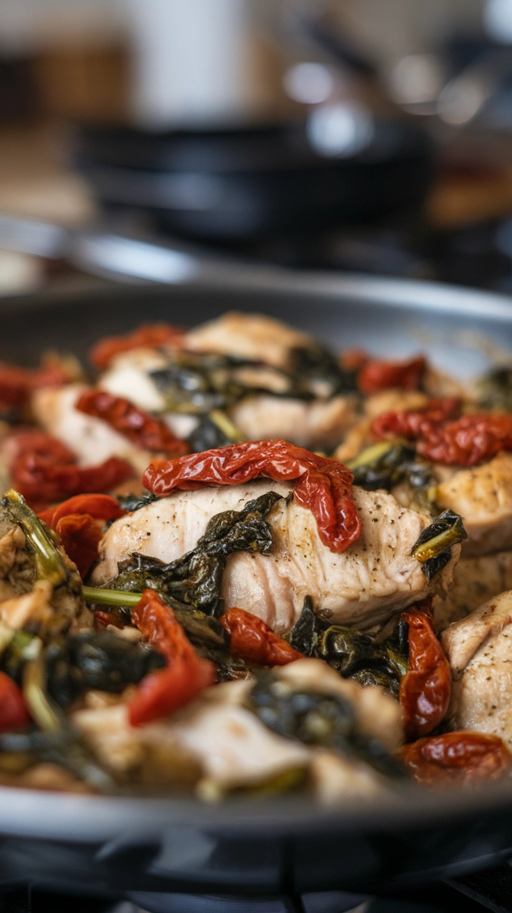 Sun-Dried Tomato and Spinach Chicken
