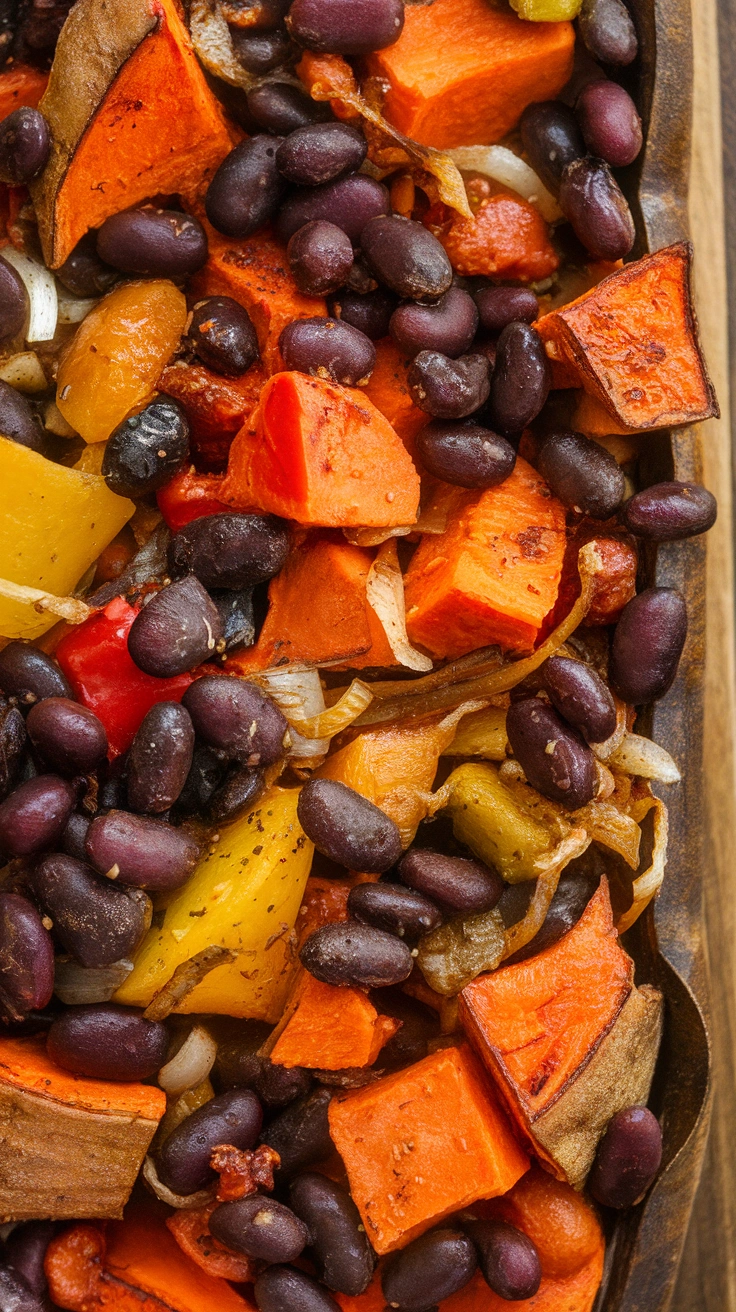 Sweet Potato and Black Bean Hash