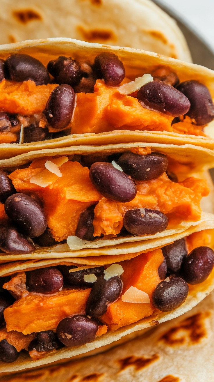 Sweet Potato and Black Bean Quesadillas