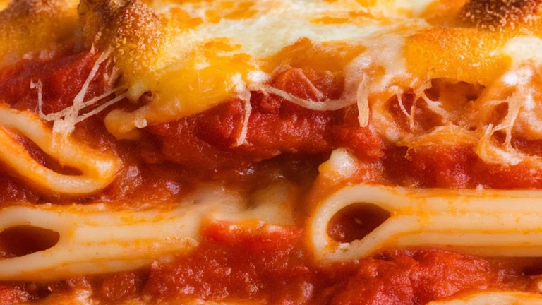 Three Cheese Baked Ziti - Featured