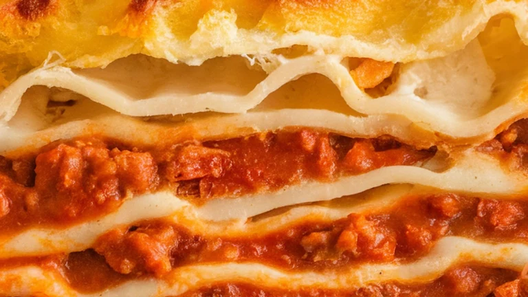 Three-Cheese Turkey Bolognese Lasagna - Featured