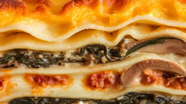 Three Cheese Vegetable Lasagna - Featured