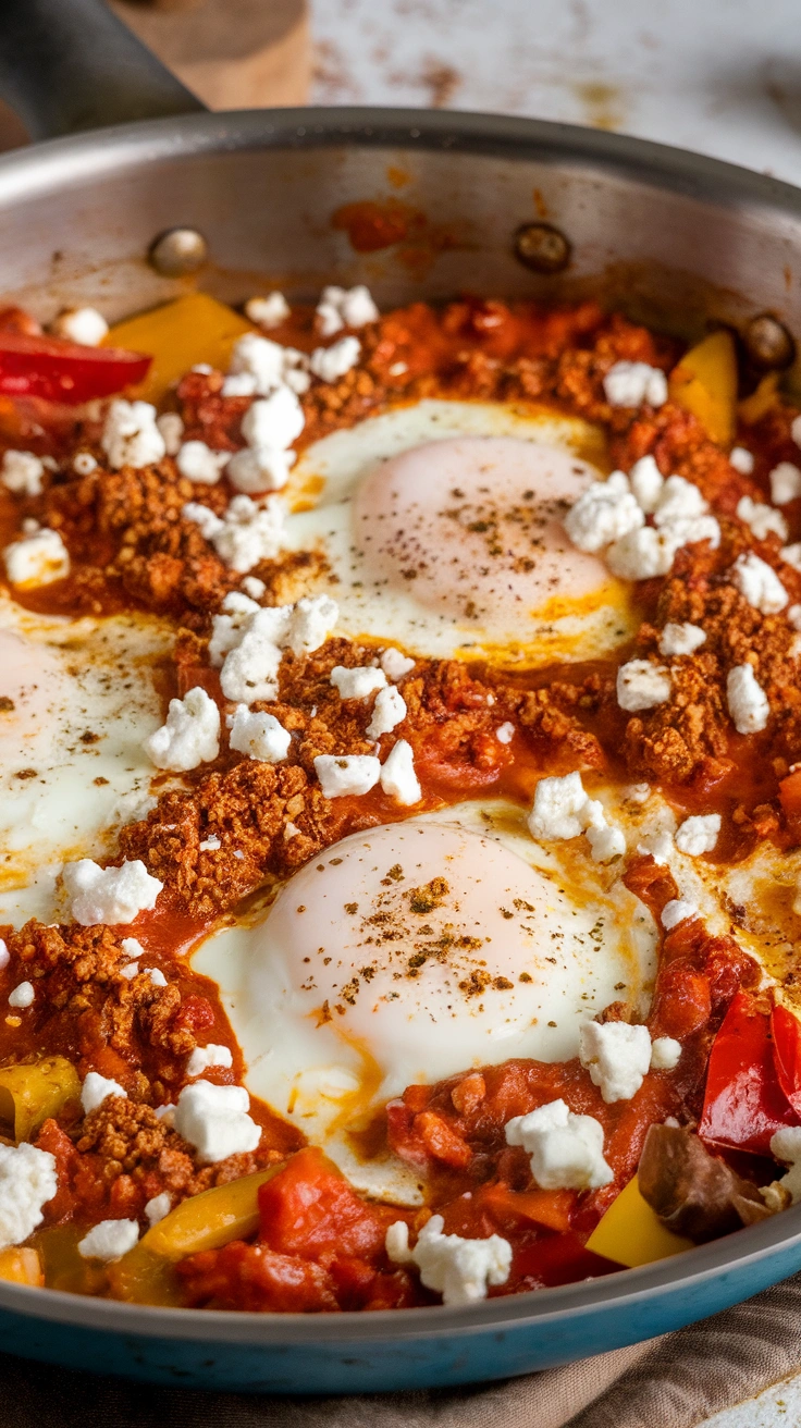 Traditional Shakshuka with Feta