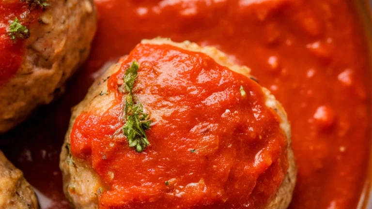 Turkey Meatballs in Marinara Sauce - Featured
