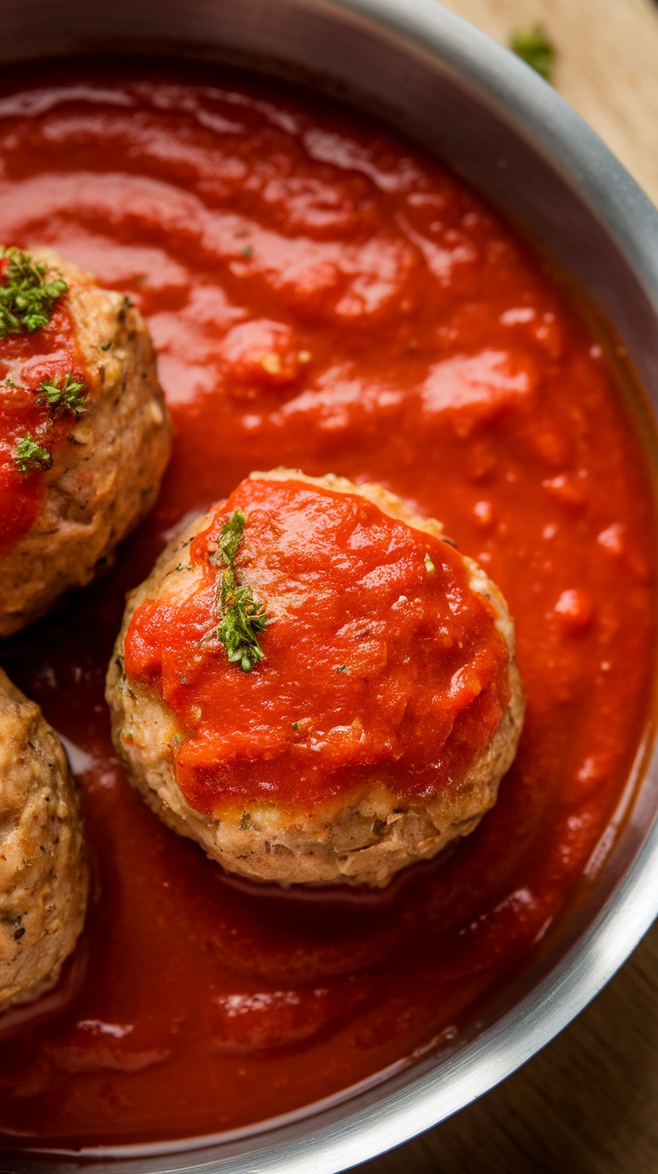 Turkey Meatballs in Marinara Sauce
