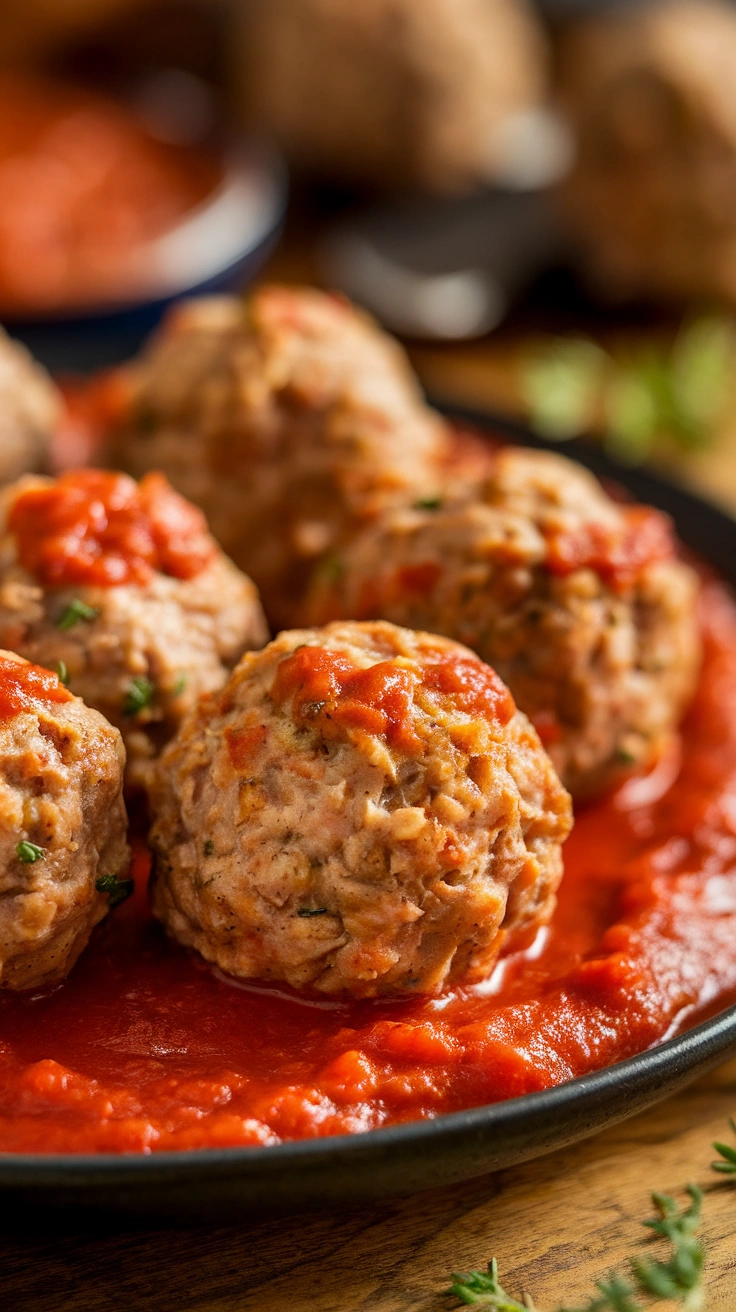 Turkey Meatballs with Marinara