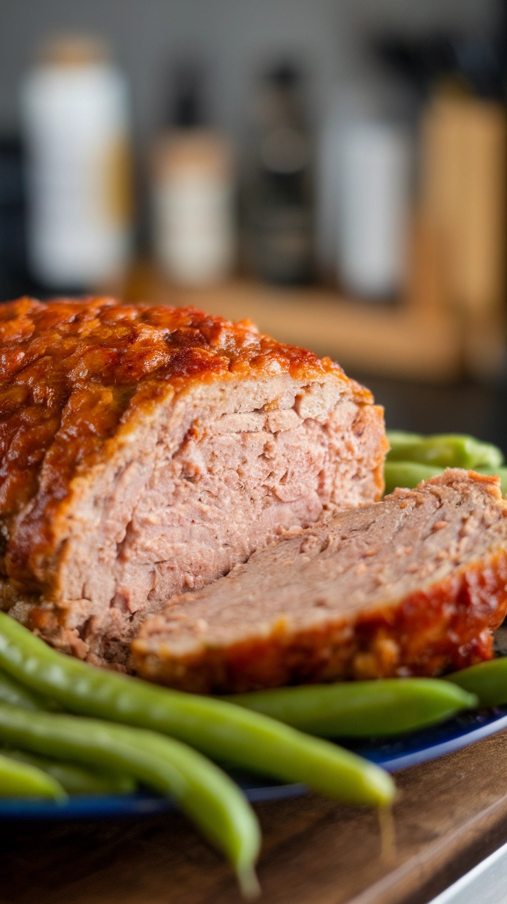 Turkey Meatloaf with Green Beans