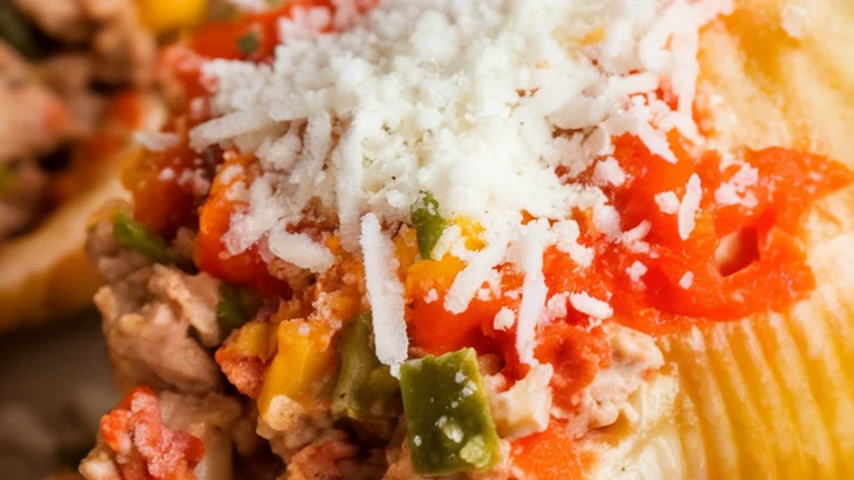 Turkey Stuffed Jumbo Shells - Featured