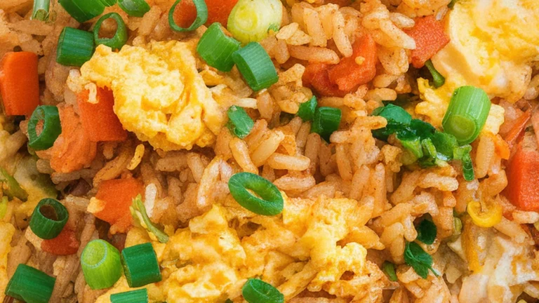Vegetable and Egg Fried Rice - Featured