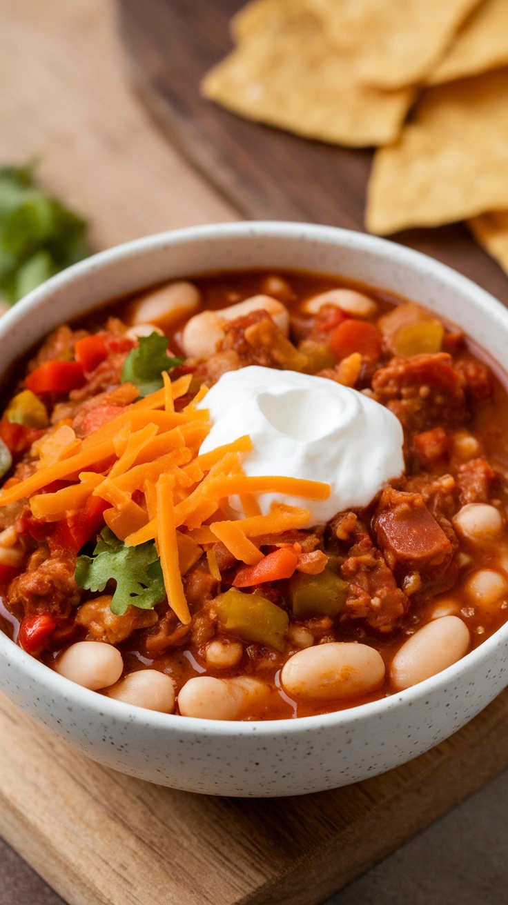 White Bean and Turkey Chili