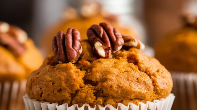 3 Ingredient Pumpkin Muffins with Spice Cake Mix! - Featured
