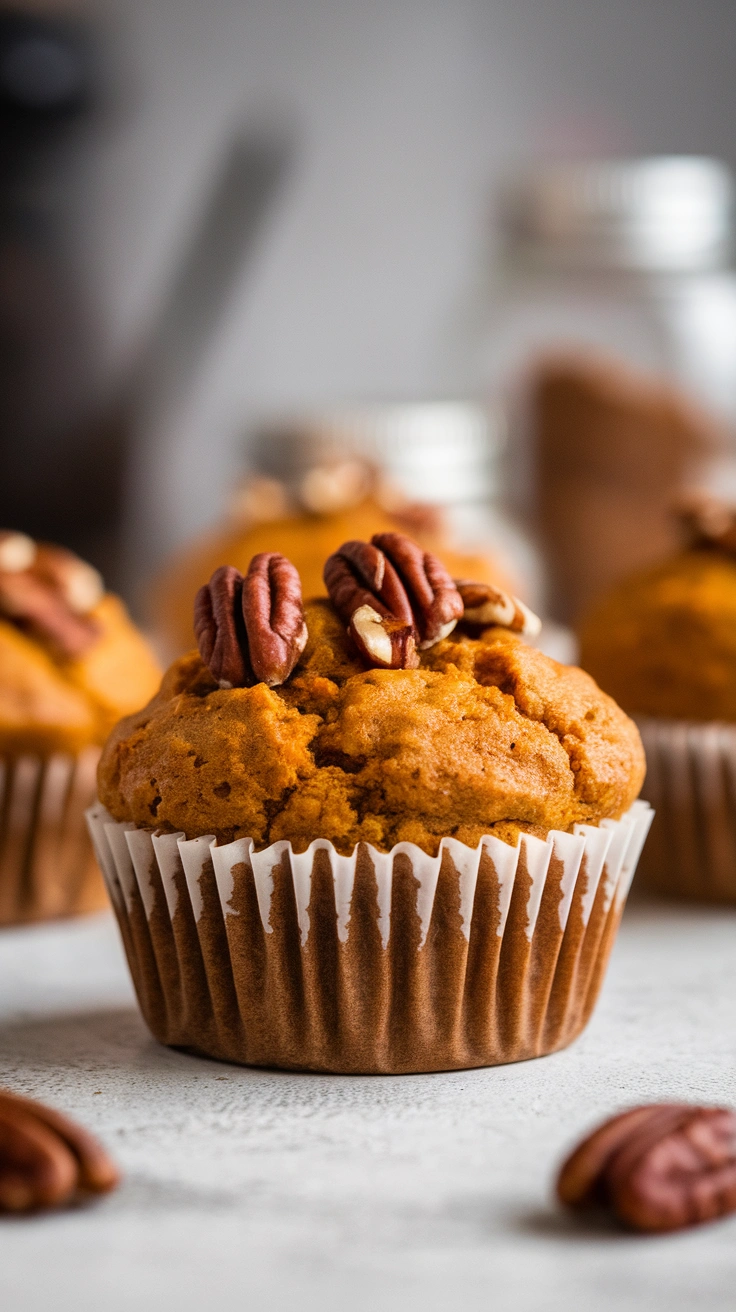 3 Ingredient Pumpkin Muffins with Spice Cake Mix!