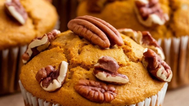 3 Ingredient Pumpkin Muffins with Spice Cake Mix! - Featured