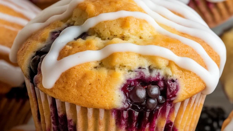 Almond Flour Blackberry Muffins - Featured