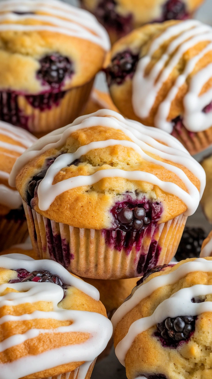 Almond Flour Blackberry Muffins
