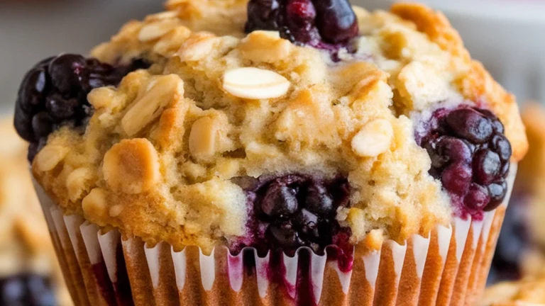 Almond Flour Oatmeal Muffins - Featured