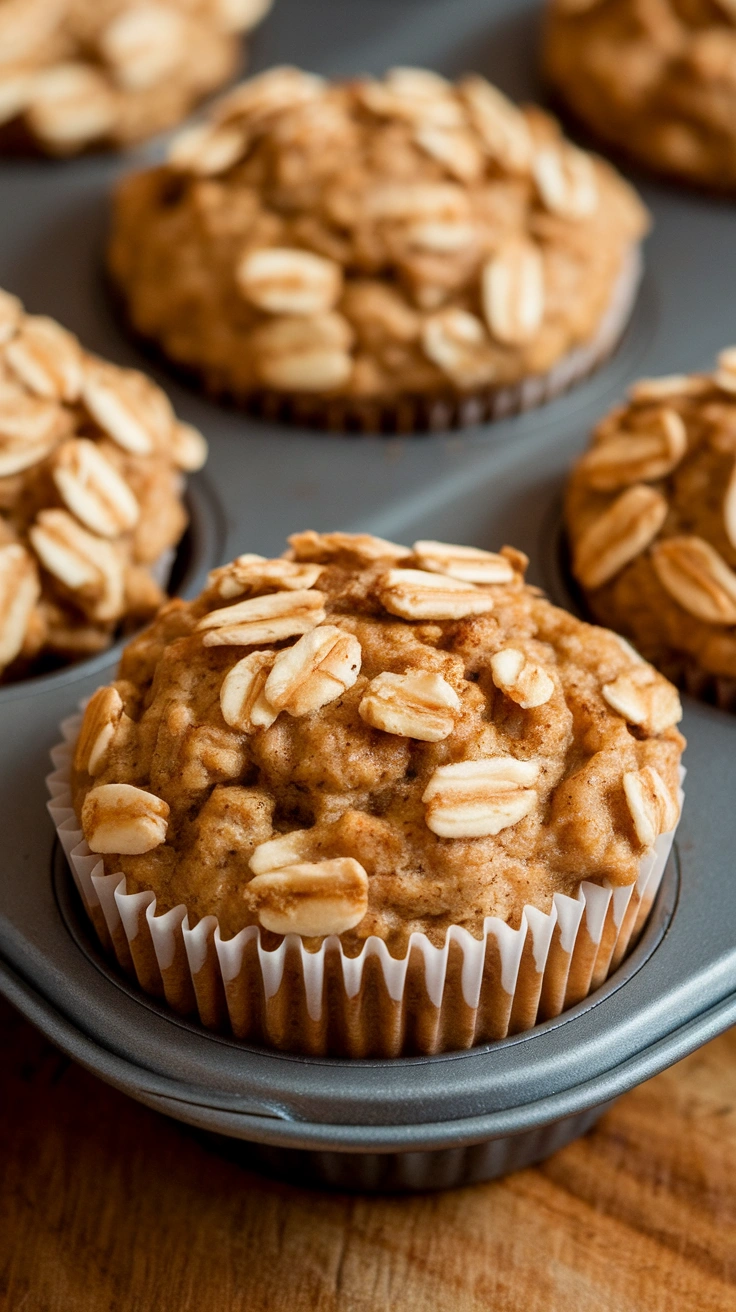 Applesauce Oatmeal Muffins Recipe