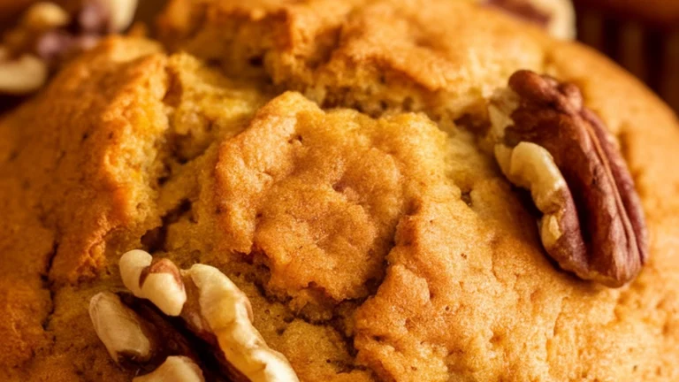 Bakery Style Banana Walnut Muffins - Featured