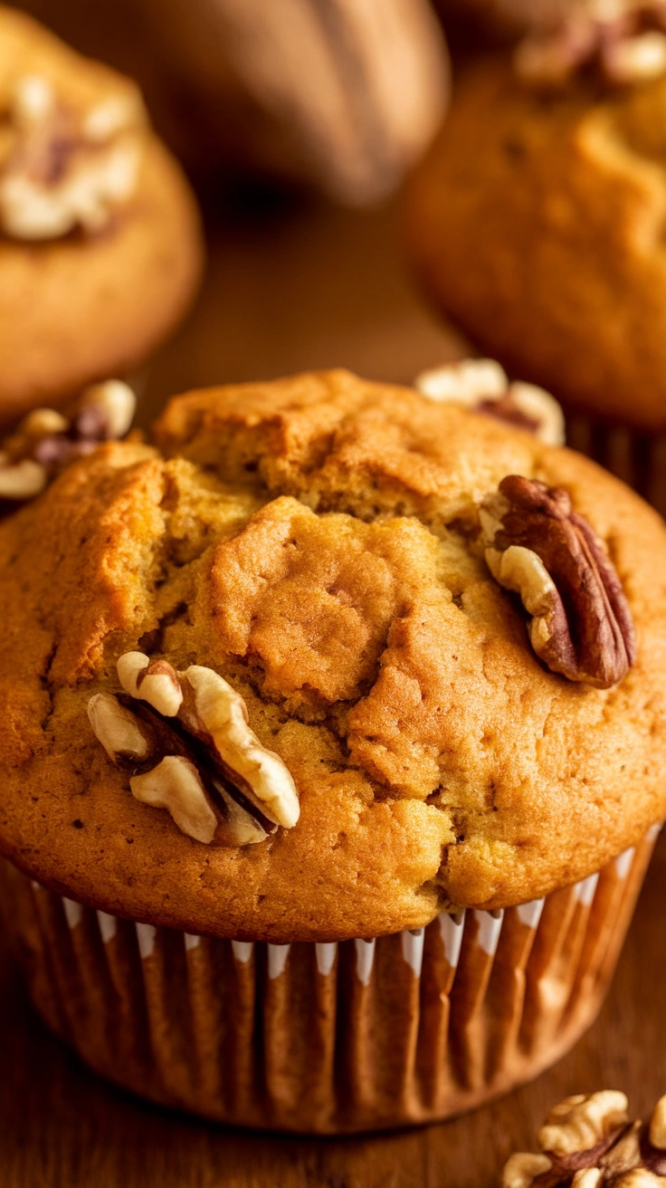 Bakery Style Banana Walnut Muffins