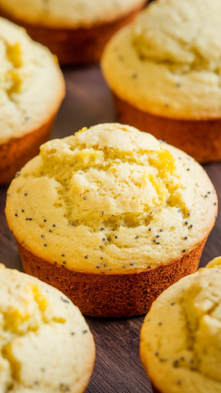 Bakery Style Lemon Poppy Seed Muffins