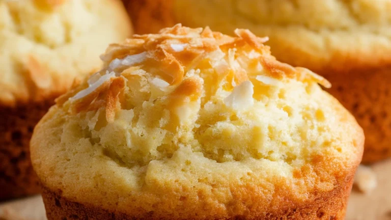 Banana and Coconut Muffins - Featured