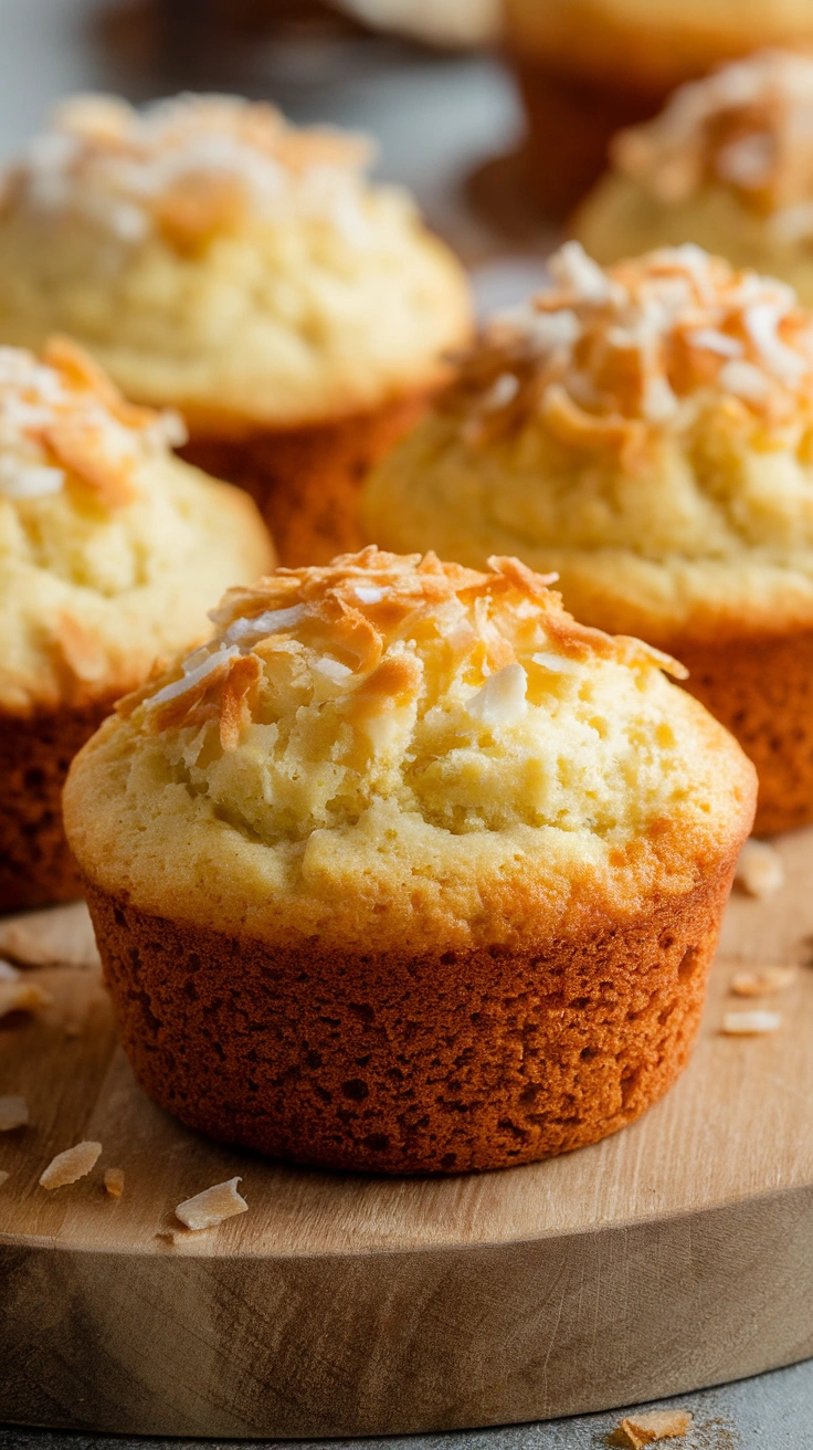Banana and Coconut Muffins