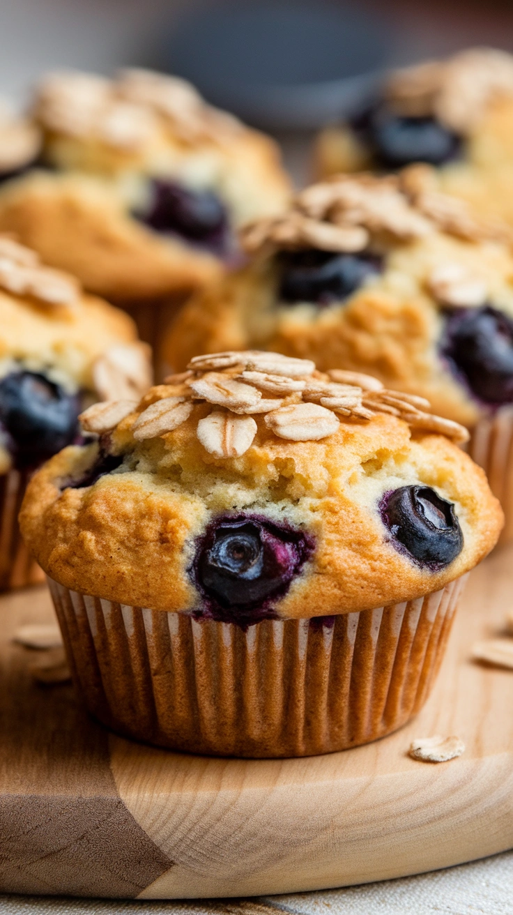 Blueberry Oat Muffins