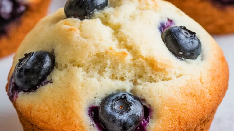 Blueberry Protein Muffins - Featured
