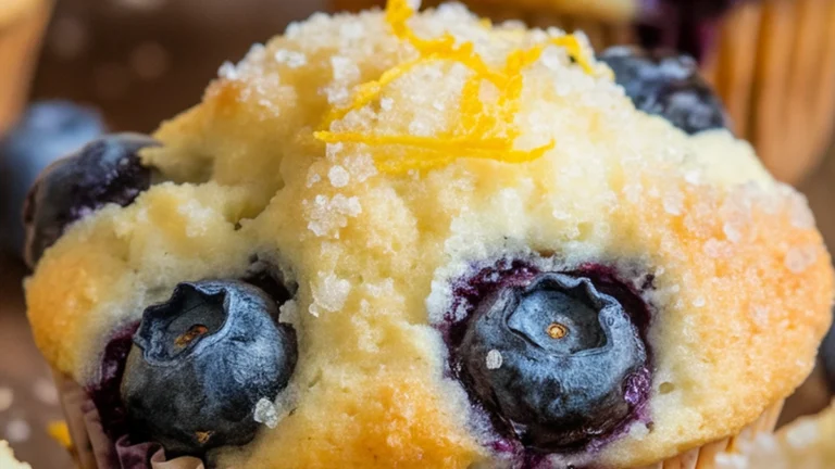 Buttermilk Blueberry Muffins Recipe - The Best Ever! - Featured
