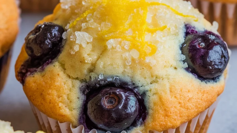 Buttermilk Blueberry Muffins Recipe - The Best Ever! - Featured