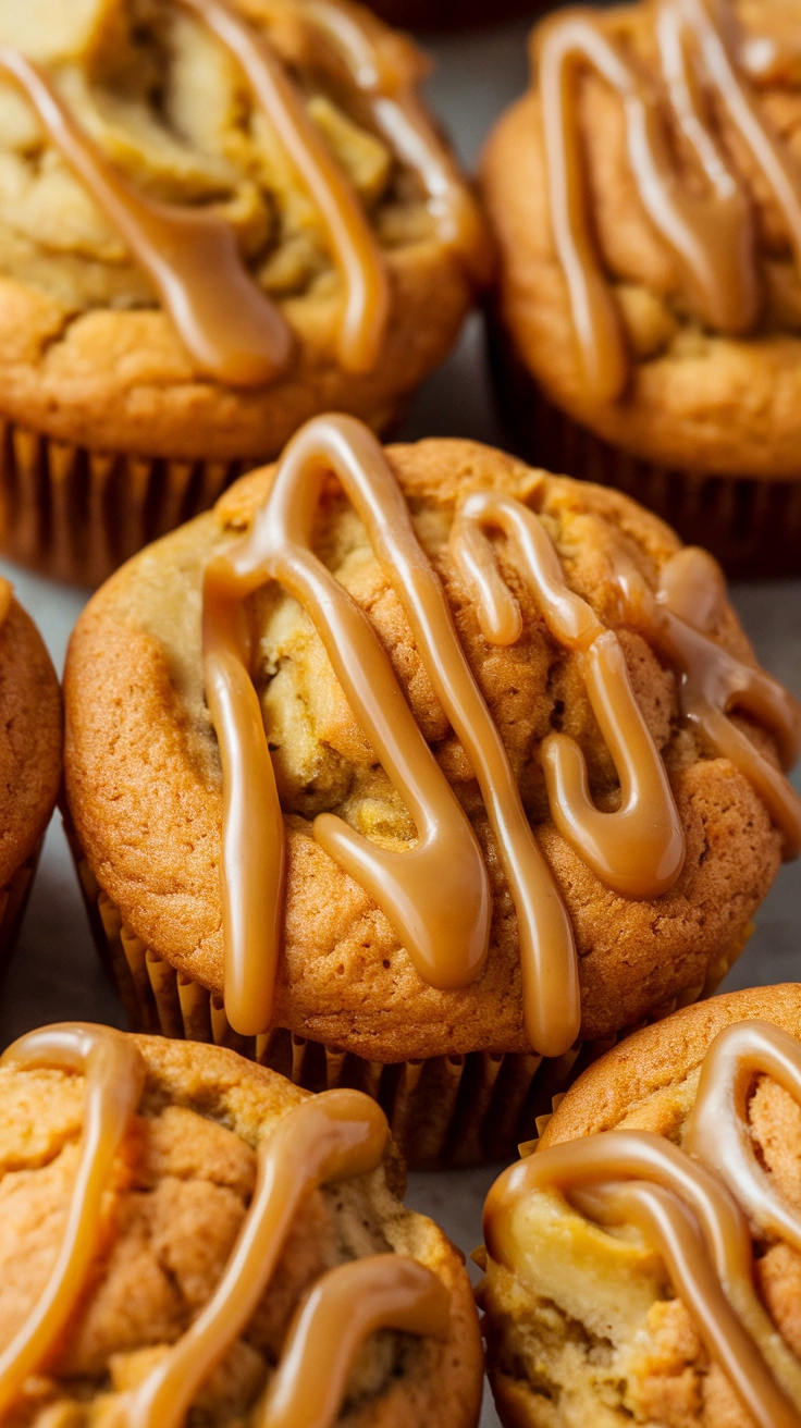 Caramel Banana Muffins