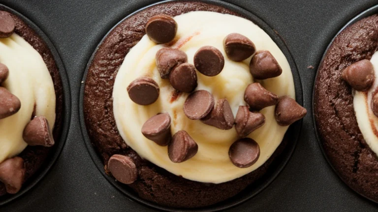 Chocolate Cheesecake Muffins - Featured