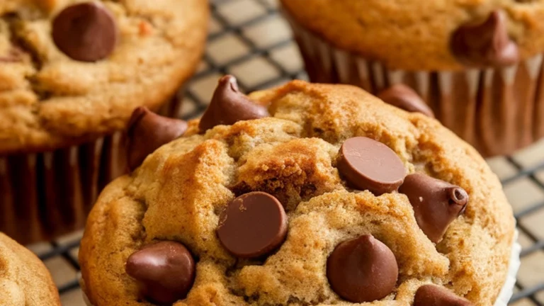 Chocolate Chip Banana Muffins - Featured