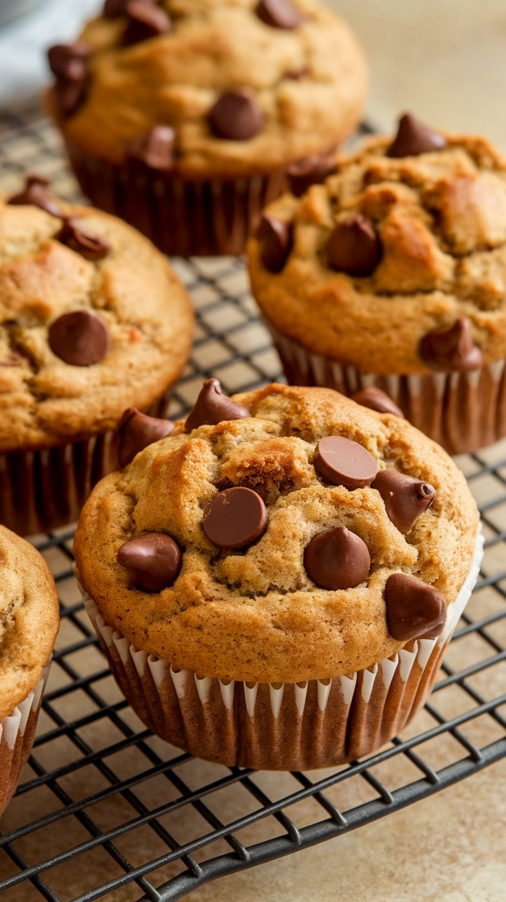 Chocolate Chip Banana Muffins