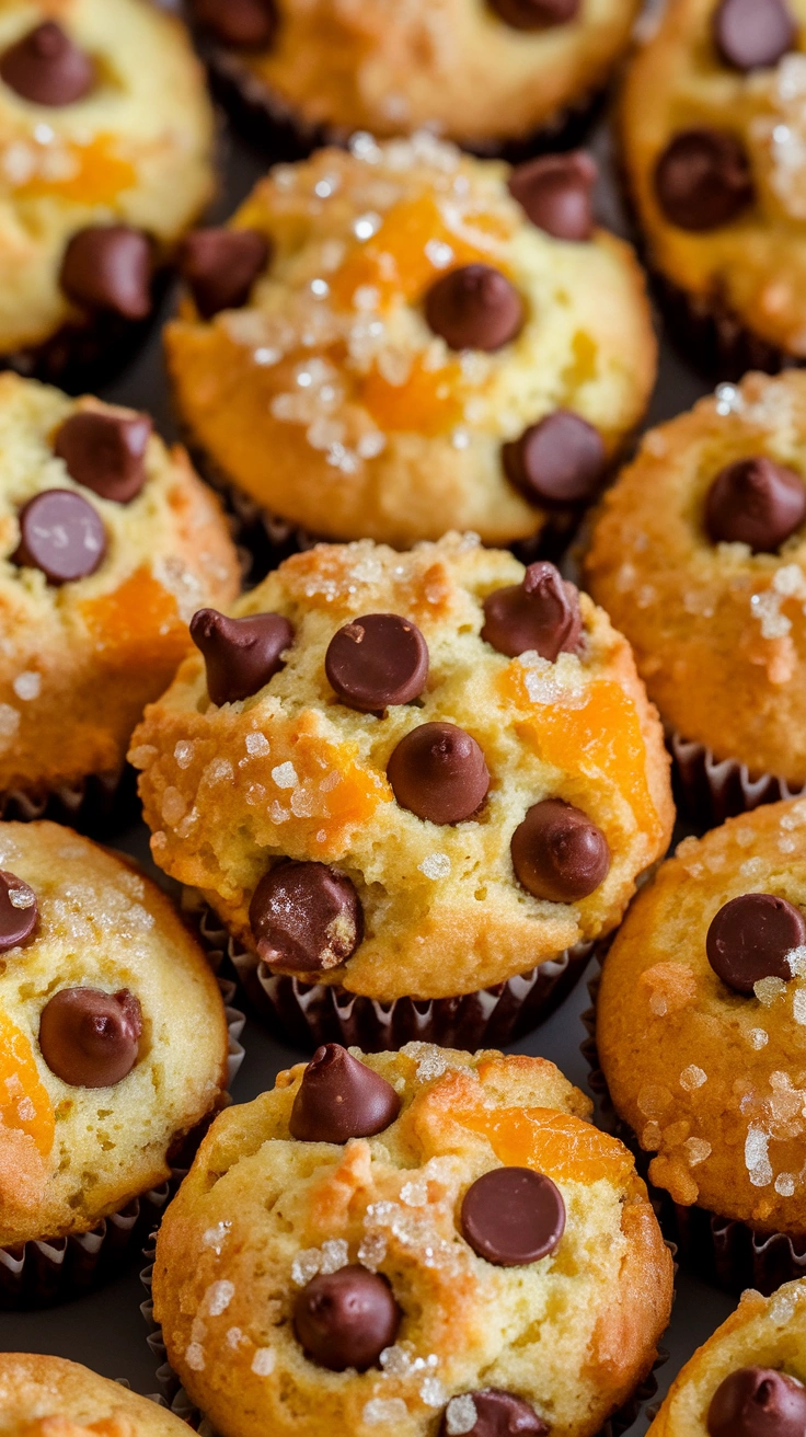 Chocolate Chip Mini Muffins Recipe with Orange Zest