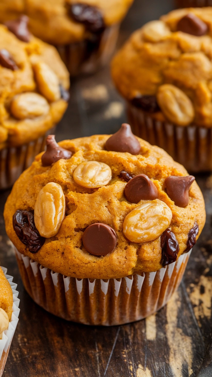 Chocolate Chip Pumpkin Muffins