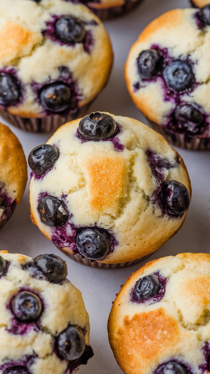 Coconut Flour Blueberry Muffins