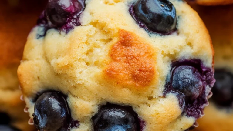 Cottage Cheese Blueberry Muffins (high protein) - Featured