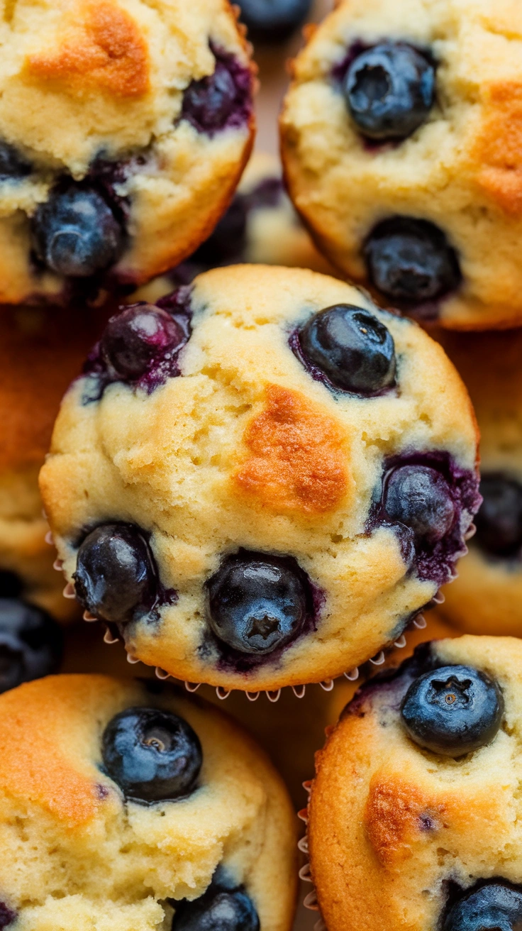 Cottage Cheese Blueberry Muffins (high protein)