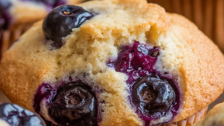 Cottage Cheese Blueberry Muffins (high protein) - Featured
