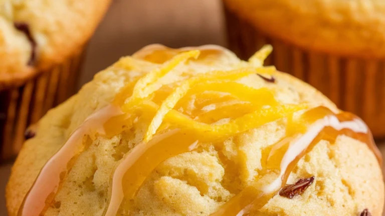 Earl Grey, Lemon, and Honey Breakfast Muffins - Featured